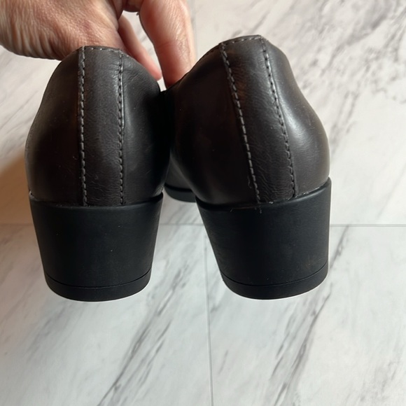 Dansko caymden gray burnished nubuck leather loafer heel shoe size 37 EU - Picture 5 of 11